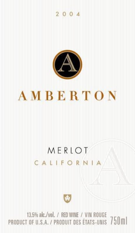 Amberton Merlot 2004 Front Label