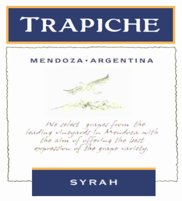 Trapiche Syrah 2008 Front Label