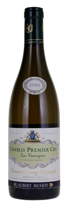 Albert Bichot Chablis Les Vaucopins Premier Cru Domaine Long-Depaquit 2006 Front Bottle Shot