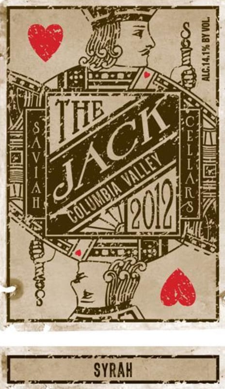 Saviah The Jack Syrah 2012 Front Label