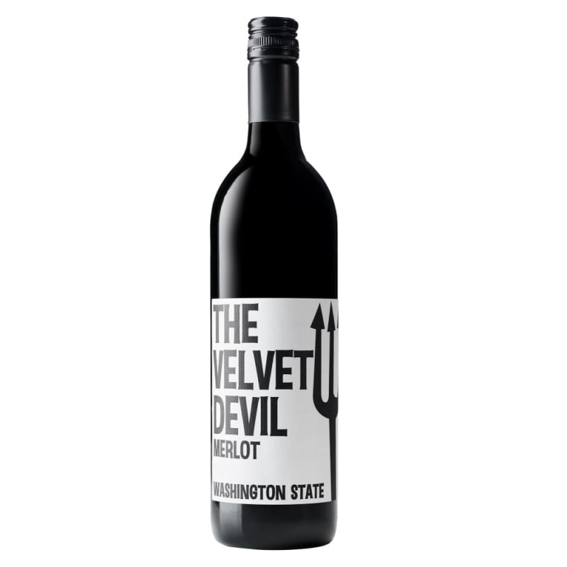 Charles Smith Wines The Velvet Devil Merlot 2017 Front Bottle Shot