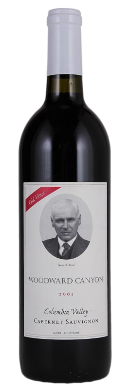Woodward Canyon Old Vines Cabernet Sauvignon 2003 Front Bottle Shot