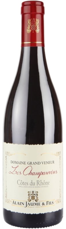 Domaine Grand Veneur Cotes du Rhone Les Champauvins 2013 Front Bottle Shot