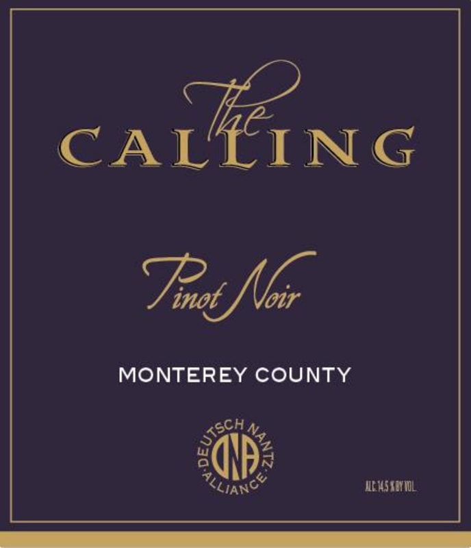The Calling Monterey County Pinot Noir 2019 Front Label