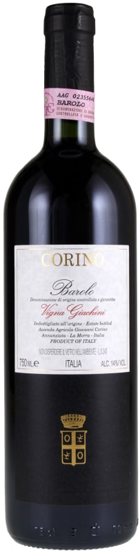 Giovanni Corino Barolo Vigna Giachini 1997 Front Bottle Shot