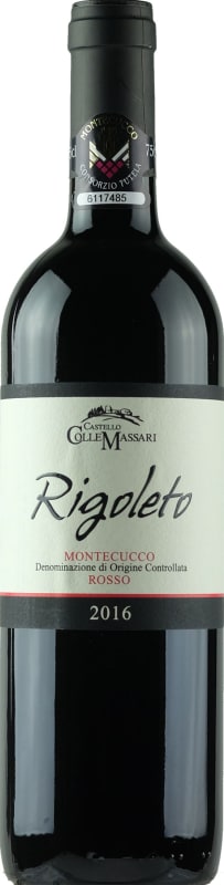 ColleMassari Montecucco Rigoleto 2016 Front Bottle Shot