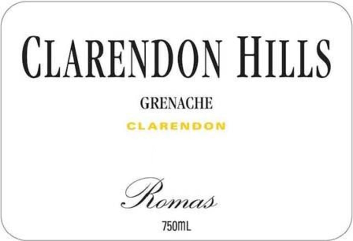 Clarendon Hills Romas Grenache 2011 Front Label