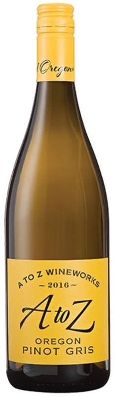 A to Z Pinot Gris 2016 Front Bottle Shot