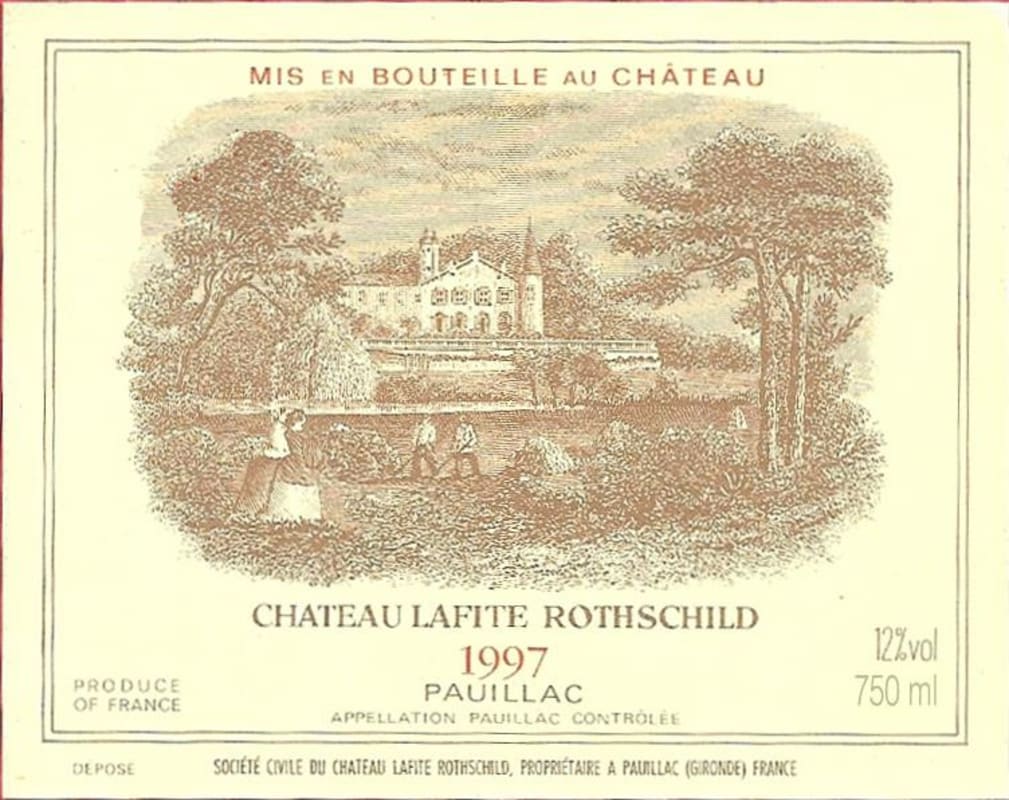 Chateau Lafite Rothschild (slightly scuffed label) 1997 Front Label