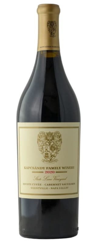 Kapcsandy Family Winery Estate Cuvee Cabernet Sauvignon 2020 Front Bottle Shot