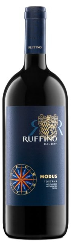 Ruffino Modus (1.5 Liter Magnum) with Wooden Gift Box 2019 Front Bottle Shot