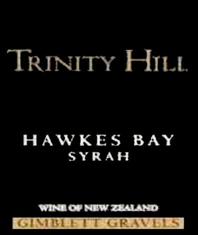 Trinity Hill Gimblett Gravels Syrah 2009 Front Label