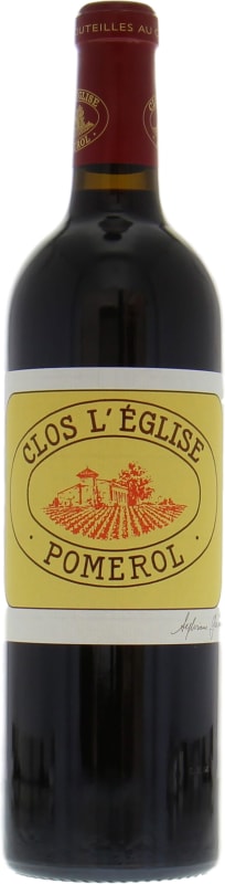 Clos L'Eglise Pomerol 2019 Front Bottle Shot
