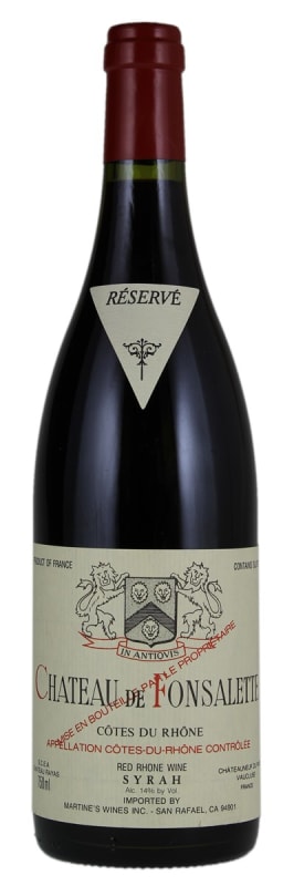 Chateau Rayas Fonsalette Cotes du Rhone Cuvee Syrah Reserve 1994 Front Bottle Shot