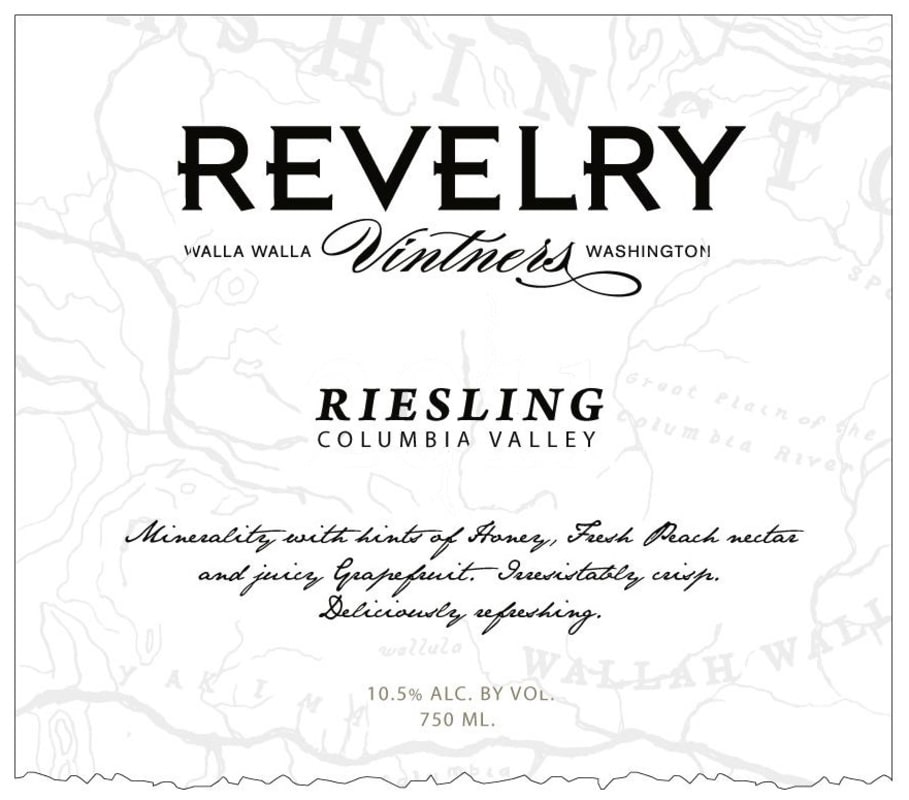 Revelry Vintners Riesling 2016 Front Label