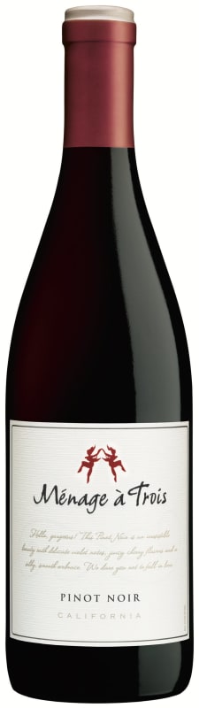 Menage a Trois Pinot Noir 2018 Front Bottle Shot