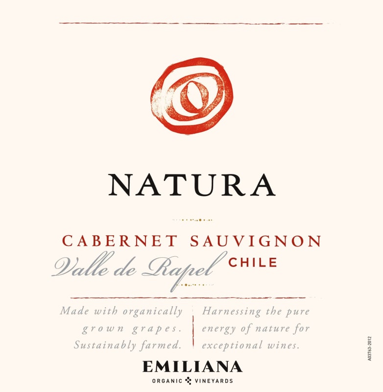 Emiliana Cabernet Sauvignon 2015 Front Label