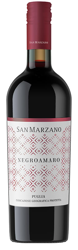 Cantine San Marzano Negroamaro 2023 Front Bottle Shot