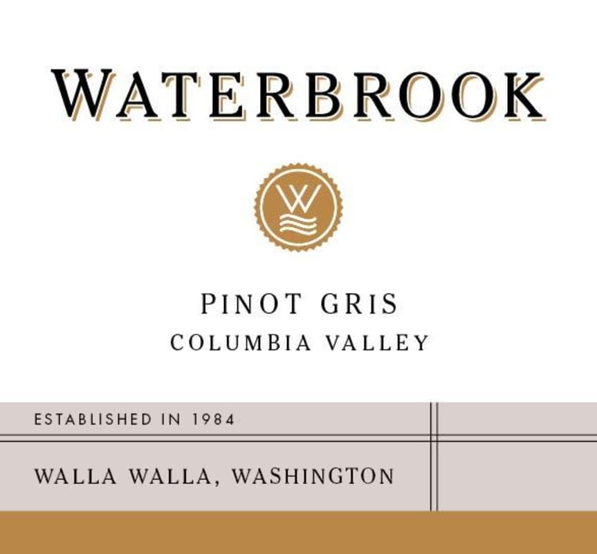 Waterbrook Pinot Gris 2015 Front Label