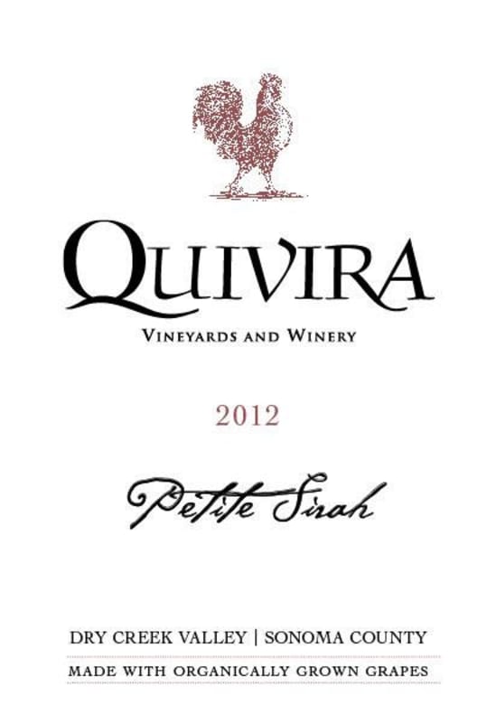 Quivira Petite Sirah 2012 Front Label