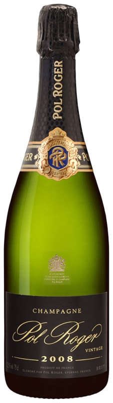 Pol Roger Vintage Brut 2008 Front Bottle Shot