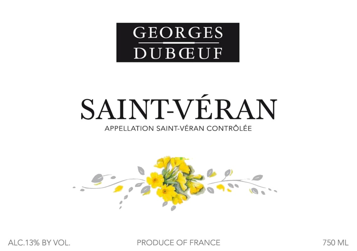 Duboeuf Saint-Veran Chardonnay 2012 Front Label