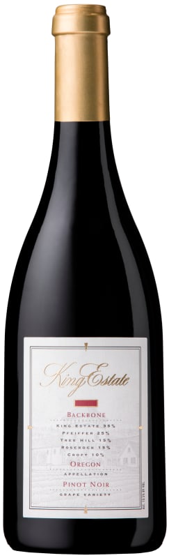 King Estate Backbone Pinot Noir 2014 Front Bottle Shot