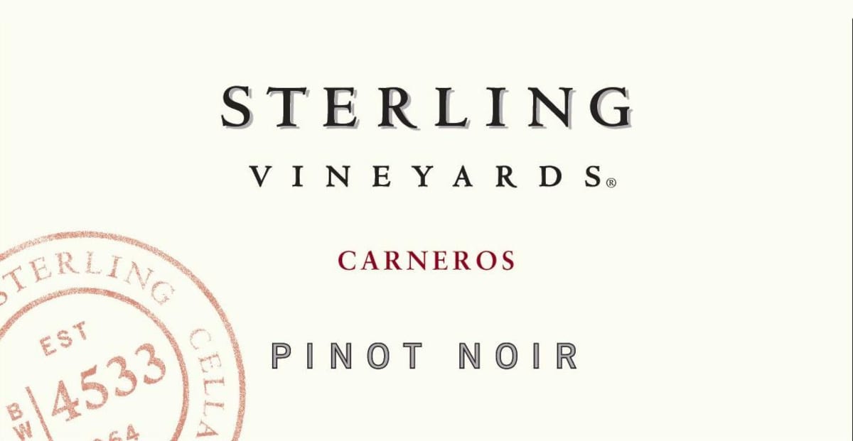 Sterling Carneros Cellar Club Pinot Noir 2007 Front Label