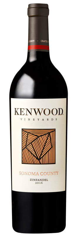 Kenwood Sonoma Zinfandel 2016 Front Bottle Shot