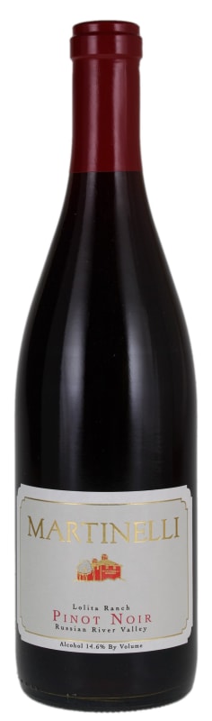 Martinelli Lolita Ranch Pinot Noir 2006 Front Bottle Shot