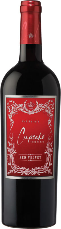 Cupcake Vineyards Red Velvet Front Bottle Shot