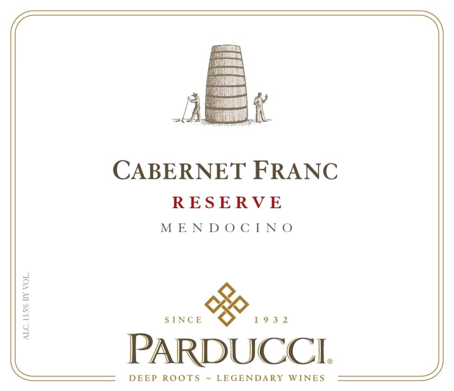 Parducci Reserve Cabernet Franc 2014 Front Label