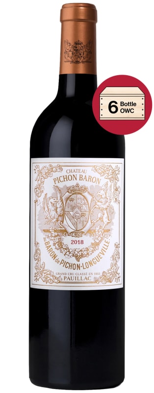 Chateau Pichon-Longueville Baron (6 Bottles in OWC) 2018 Front Bottle Shot