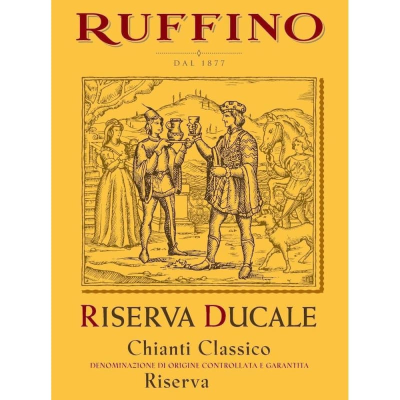 Ruffino Ducale Chianti Classico Riserva (375ML half-bottle) 2018 Front Label