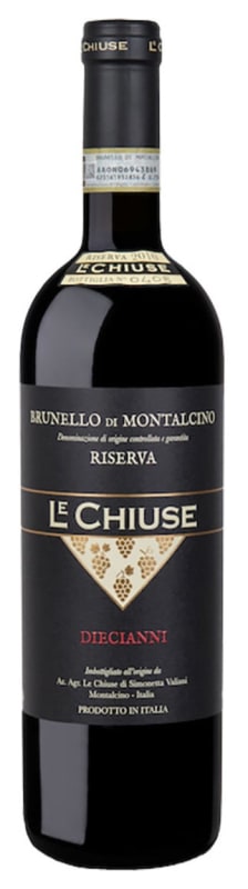 Le Chiuse Brunello di Montalcino Riserva Diecianni 2015 Front Bottle Shot