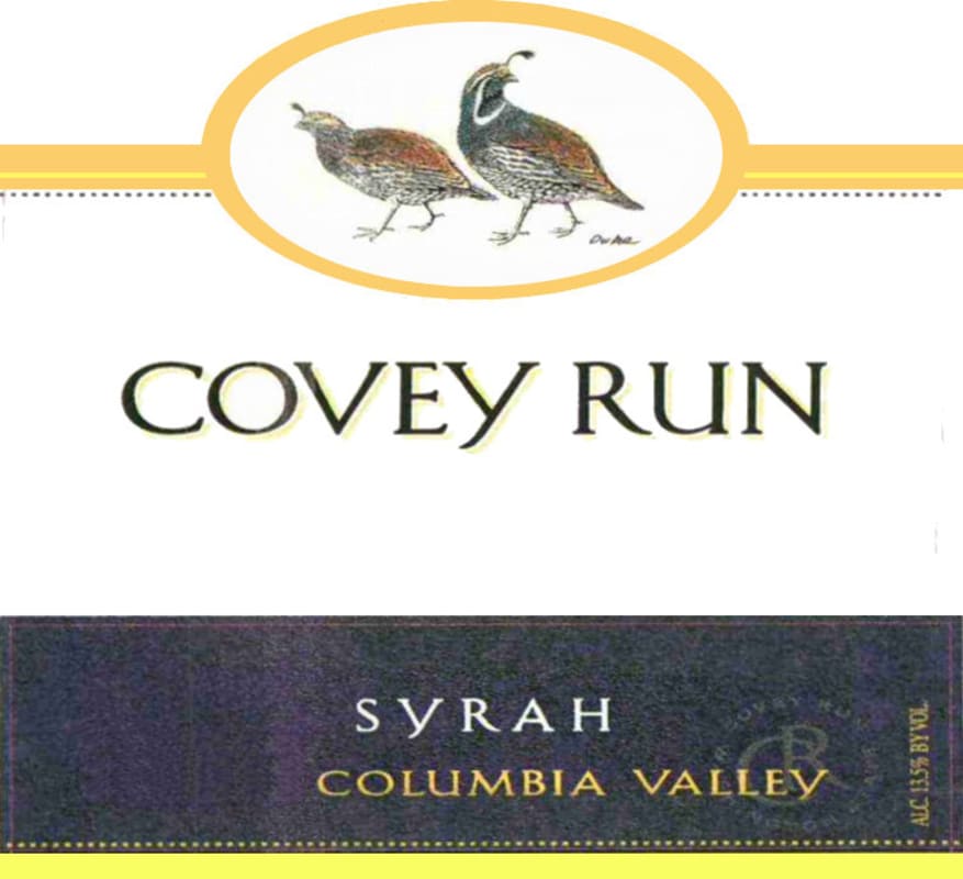 Covey Run Syrah 2006 Front Label