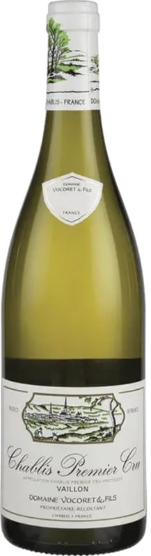 Vocoret Chablis Vaillon Premier Cru 2021 Front Bottle Shot