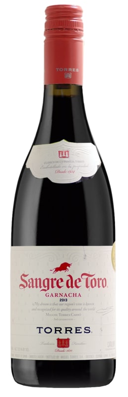 Torres Sangre de Toro Garnacha 2013 Front Bottle Shot
