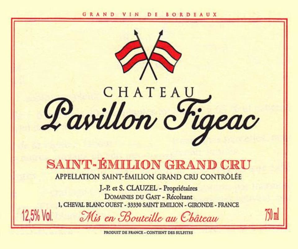 Chateau La Grave Figeac Pavillon Figeac 2019 Front Label