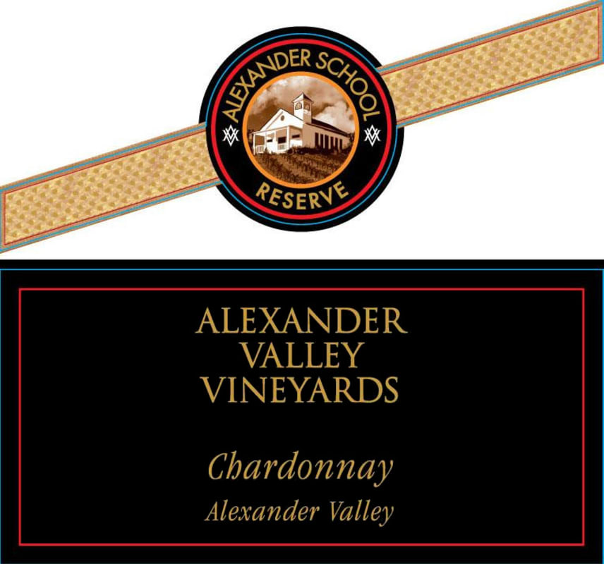 Alexander Valley Vineyards Alexander School Reserve Chardonnay 2012 Front Label