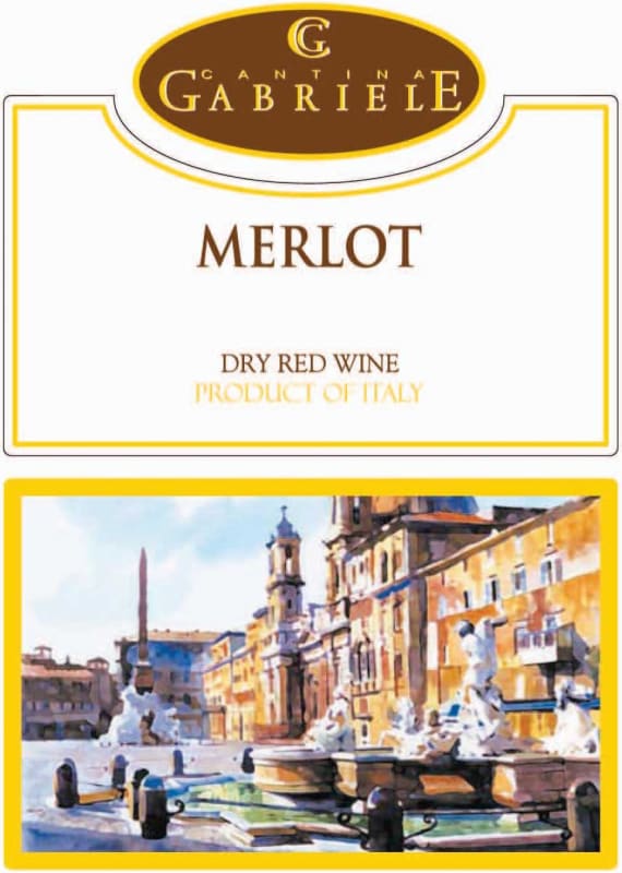Cantina Gabriele Merlot (OU Kosher) 2017 Front Label