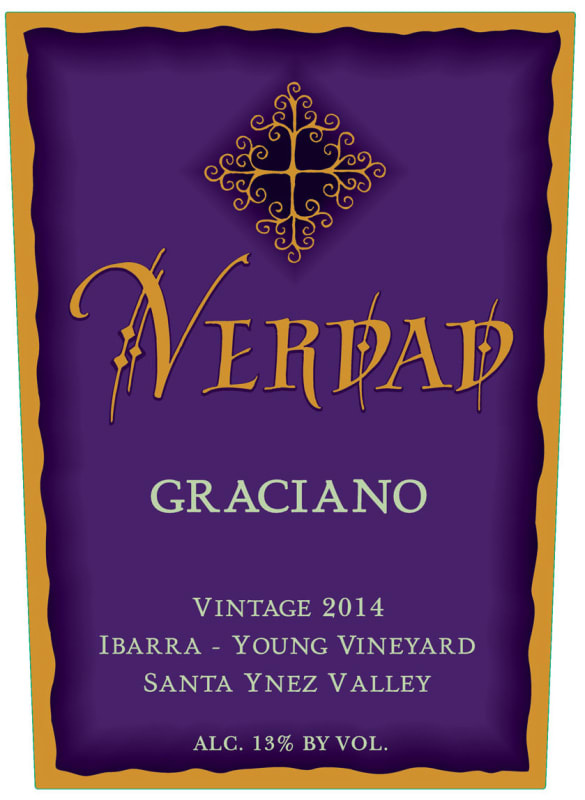 Verdad Graciano Ibarra-Young Vineyard 2014 Front Label