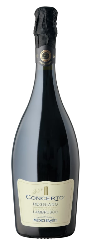Medici Ermete Concerto Reggiano Lambrusco 2018 Front Bottle Shot