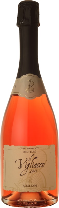 Buglioni Il Vigliacco Spumante Brut Rose 2011 Front Bottle Shot