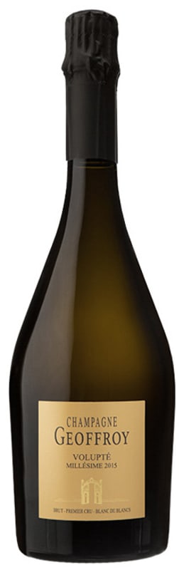Geoffroy Volupte Blanc de Blancs 2015 Front Bottle Shot