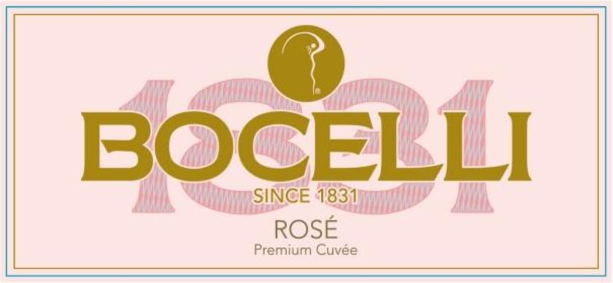 Bocelli Sparkling Brut Rose Premium Cuvee Front Label