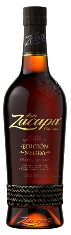 Ron Zacapa Negra Rum Front Bottle Shot