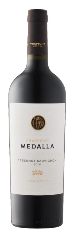 Trapiche Medalla Cabernet Sauvignon 2016 Front Bottle Shot