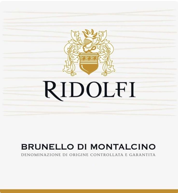 Agricola Ridolfi Brunello di Montalcino 2016 Front Label