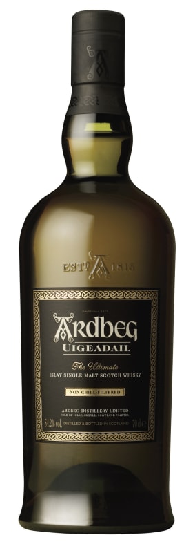 Ardbeg Uigeadail Islay Single Malt Scotch Whisky Front Bottle Shot
